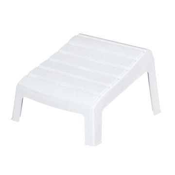 Image of White Resin Adirondack Foot Stool